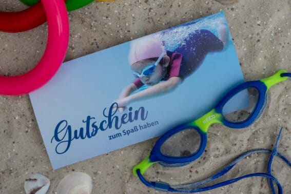 aquaferrum Geschenkgutschein am Strand