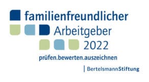 Zertifikat "Familienfreundlicher Arbeitgeber 2022" der "Bertelsmann Stiftung"